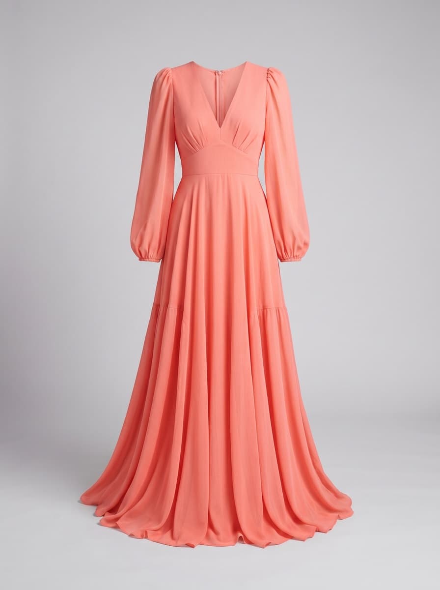 Vestido coral